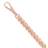9ct Rose Gold Rollerball Bracelet 8"