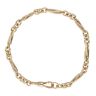 9ct Yellow Gold Figaro Double Twist Bracelet 7.5"