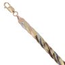 9ct Yellow, White and Rose Gold Twist Bracelet 7"