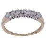 9ct Yellow Gold 0.25ct Brilliant Cut Diamond Half Eternity Ring