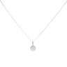 18ct White Gold 0.55ct Brilliant Cut Diamond Cluster Pendant And Chain 18"