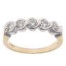 18ct Yellow and White Gold 0.50ct Brilliant Cut Diamond Five Stone Ring