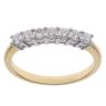 18ct Yellow Gold 0.50ct Brilliant Cut Diamond Seven Stone Eternity Ring