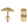 22ct Yellow Gold Textured Stud Earrings
