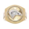 14ct Yellow and White Gold Eagle Signet Ring