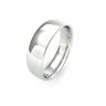 Platinum Slight Court Wedding Band 6mm