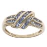 9ct Yellow Gold Tanzanite Crossover Fancy Ring