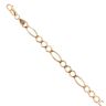 9ct Yellow Gold Figaro Bracelet 7"