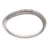 9ct White Gold 0.12ct Diamond Wave Ring