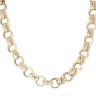 9ct Yellow Gold Patterned and Plain Belcher Chain 26"