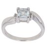 9ct White Gold Cubic Zirconia Fancy Twist Ring