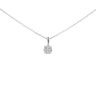 9ct White Gold 0.12cts Diamond Cluster Pendant And 16" Chain by Anya Belle