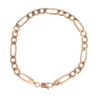 9ct Yellow Gold Figaro Bracelet 7.5"