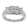 18ct White Gold 1.00ct Princess Cut Diamond Cluster Ring