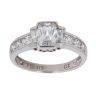 9ct White Gold Cubic Zirconia Solitaire Ring
