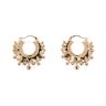 9ct Yellow Gold Gypsy Creole Earrings
