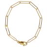 22ct Yellow Gold Paperclip Fancy Bracelet 7"