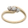 18ct Yellow Gold 0.25ct Brilliant Cut Diamond Trilogy Ring