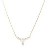9ct Yellow Gold 0.05ct Diamond Fancy Pendant and Chain 18"
