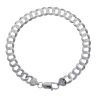Silver Curb Bracelet 8.5"