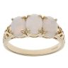 9ct Yellow Gold Opal Three Stone Ring