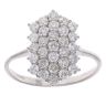 9ct White Gold 1.25ct Brilliant Cut Diamond Cluster Ring