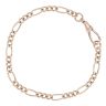 9ct Yellow Gold Figaro Bracelet 7.5"