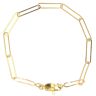 22ct Yellow Gold Paperclip Bracelet 6.5"