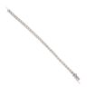 9ct White Gold 5.75ct Diamond Tennis Bracelet 7"