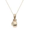 9ct Yellow Gold Boxing Glove Pendant and Chain 18"
