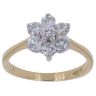 18ct Yellow Gold 0.70ct Brilliant Cut Diamond Cluster Ring