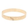 9ct Yellow Gold Swirl Patterned Bangle