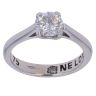 18ct White Gold 0.75ct Brilliant Cut Diamond One Love Solitaire Ring