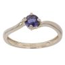 9ct Yellow Gold Amethyst Single Stone Ring