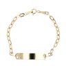 14ct Yellow Gold ID Bracelet 5.5"