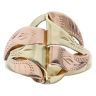 9ct Yellow and Rose Gold Patterned Scroll Fancy Ring