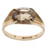 9ct Yellow Gold Smoky Quartz Single Stone Ring