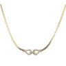 18ct Yellow Gold 0.65ct Brilliant Cut Diamond Fancy Necklace 16"