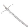 18ct White Gold 5.03ct Brilliant Cut Diamond Tennis Bracelet 7.5"