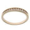 14ct Yellow Gold 0.25ct Brilliant Cut Diamond Half Eternity Ring
