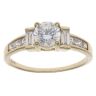 14ct Yellow Gold Cubic Zirconia Ring