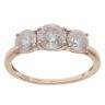 9ct Yellow Gold 2.20ct Brilliant Cut Diamond Trilogy Ring