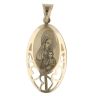 14ct Yellow Gold Our Lady Laser Image Heart Pendant