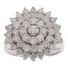 18ct White Gold 2.00ct Brilliant Cut Diamond Cluster Ring