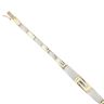 14ct Yellow and White Gold Greek Key Bracelet 7.5"