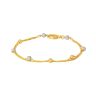 22ct Gold Bead Bracelet with Rhodium