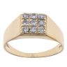 18ct Yellow Gold 0.35ct Diamond Signet Ring