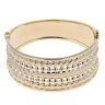 14ct Yellow Gold Patterned Wide Bangle