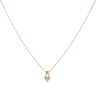 18ct Yellow and White Gold 0.06ct Diamond Pendant and Chain 18"