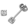 18ct White Gold 0.35ct Diamond Clawset Earrings